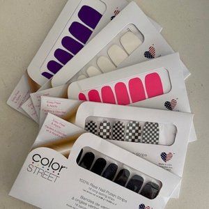 5 Pack Color Street Nail Strips Bundle